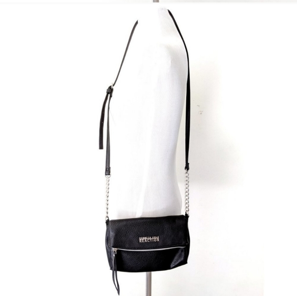 Kenneth Cole Cross body leather purse black - Picture 2 of 4